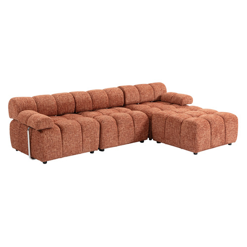 Clemens 3 Seater Modular Sofa with Ottoman