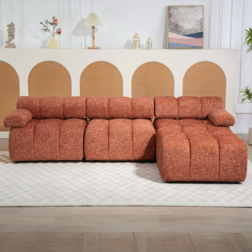 Clemens 3 Seater Modular Sofa with Ottoman