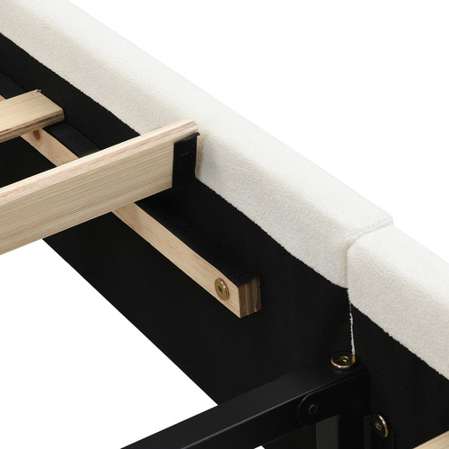 Conall Button Tufted Chenille Bed Frame