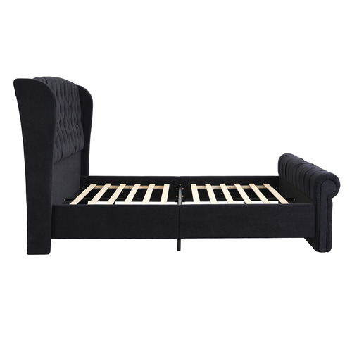 Conall Button Tufted Chenille Bed Frame