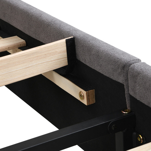 Conall Button Tufted Chenille Bed Frame