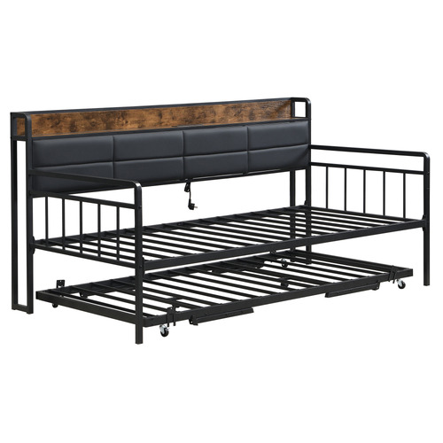 Harper Daybed with Trundle & Charging Station
