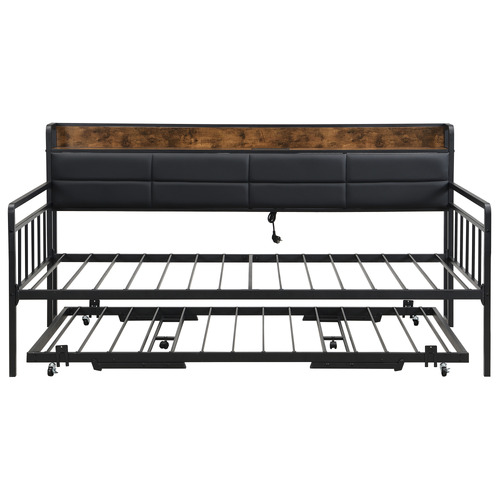 Harper Daybed with Trundle & Charging Station