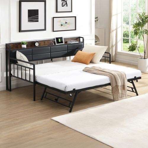 Harper Daybed with Trundle & Charging Station