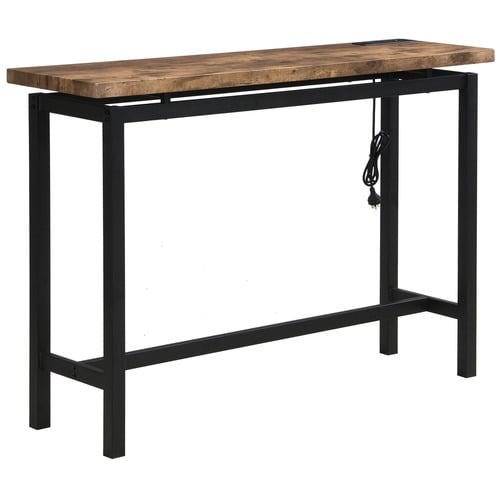 2 Seater Anslie Bar Table with Charging Station & Stool Set