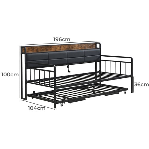 Harper Daybed with Trundle & Charging Station