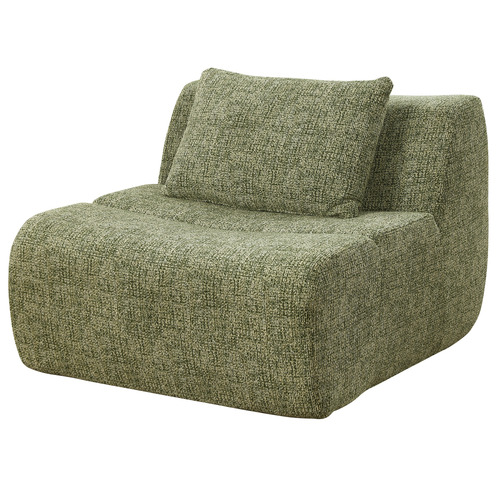 Claire 3 Seater Armless Modular Sofa with Ottoman