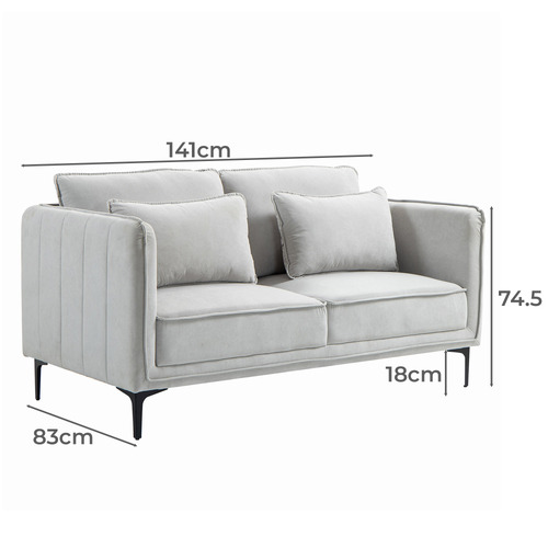 Claudia 2 Seater Upholstered Sofa