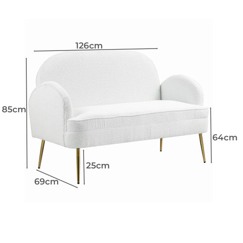 Julika 2 Seater Boucle Sofa