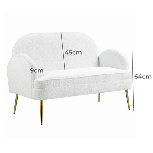 Julika 2 Seater Boucle Sofa