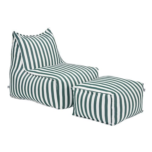 Asher Outdoor Lounge Chair & Ottoman Set