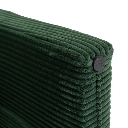 3 Piece Opher Corduroy Bench & Ottoman Set