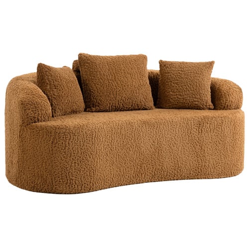Huxley Curved 2 Seater Upholstered Sofa
