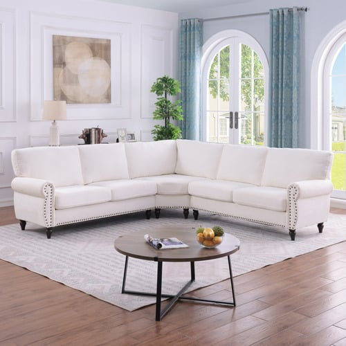 Thatcher 5 Seater Chenille Modular Sofa
