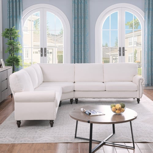 Thatcher 5 Seater Chenille Modular Sofa
