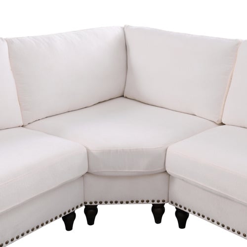 Thatcher 5 Seater Chenille Modular Sofa