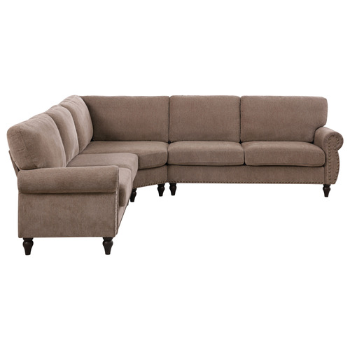 Thatcher 5 Seater Chenille Modular Sofa