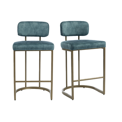 66cm-Ricano-Velvet-Bar-Stools