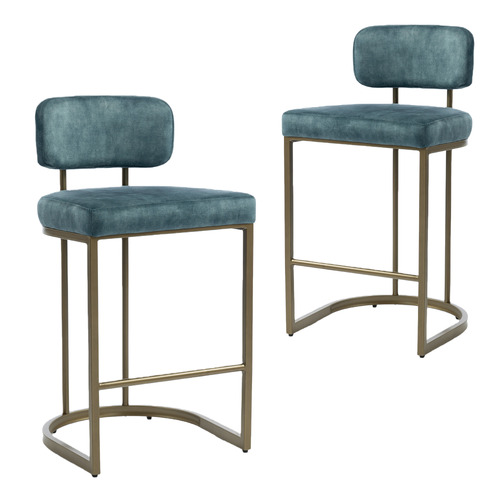 66cm-Ricano-Velvet-Bar-Stools