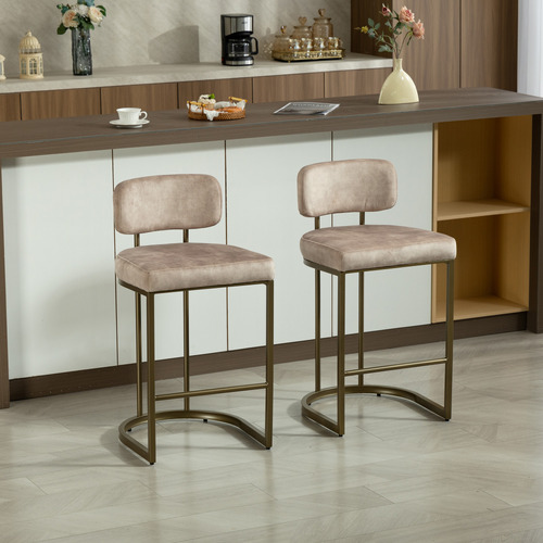 66cm-Ricano-Velvet-Bar-Stools