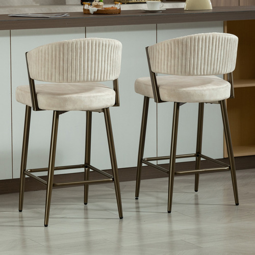 Chacino Velvet Bar Stools