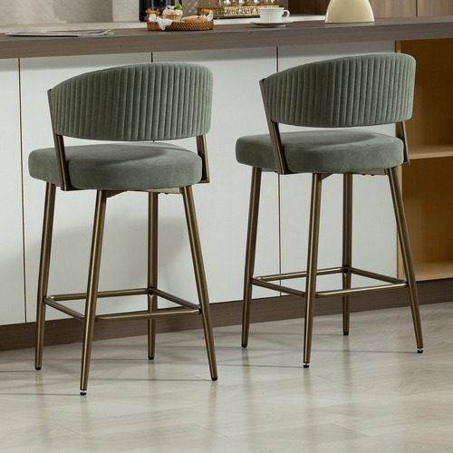 Chacino Velvet Bar Stools