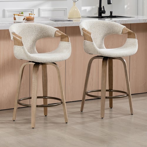 Rune Upholstered Swivel Counter Stools
