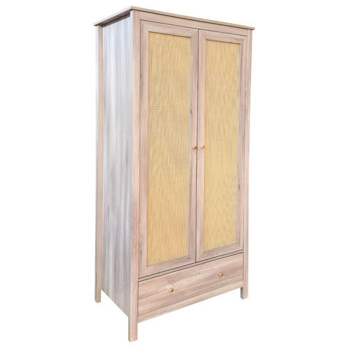 Jihan 1 Drawer 2 Door Wardrobe