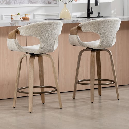 Rune Upholstered Swivel Counter Stools