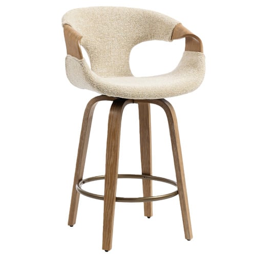 Rune Upholstered Swivel Counter Stools