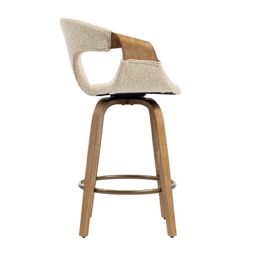 Rune Upholstered Swivel Counter Stools