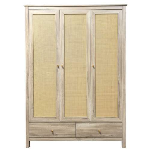Jihan 2 Drawer 3 Door Wardrobe