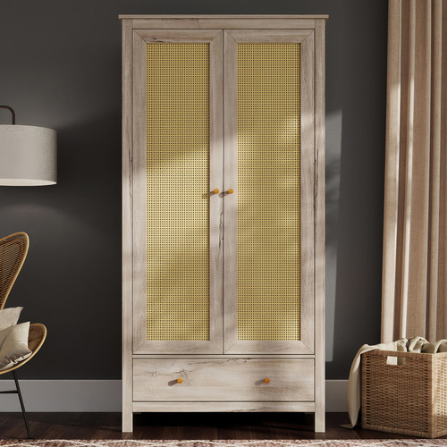 Jihan 1 Drawer 2 Door Wardrobe