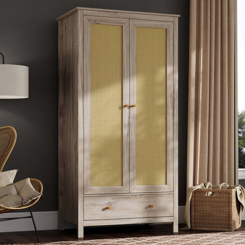 Jihan 1 Drawer 2 Door Wardrobe