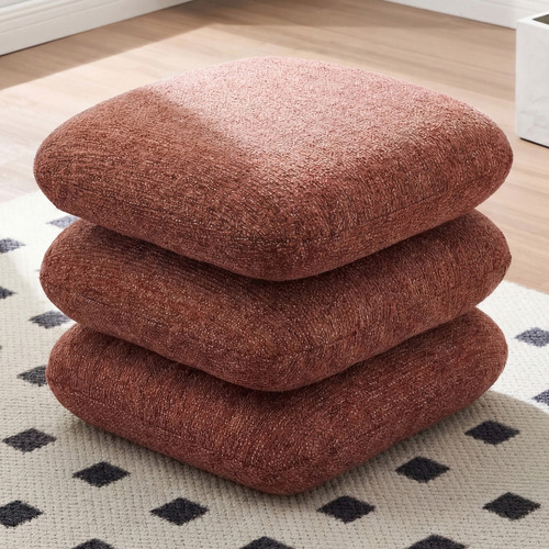 Devika Chenille Swivel Ottoman