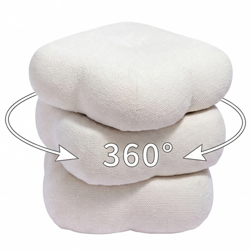 Zinnia Chenille Swivel Ottoman