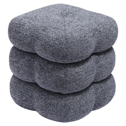 Zinnia Chenille Swivel Ottoman