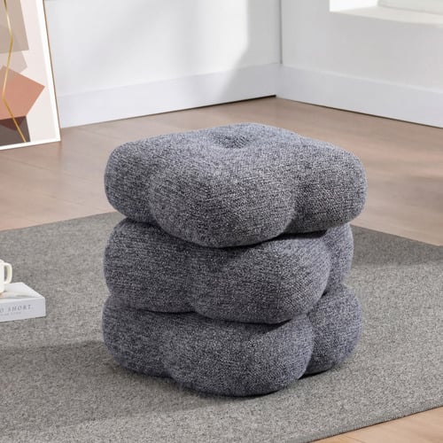 Zinnia Chenille Swivel Ottoman
