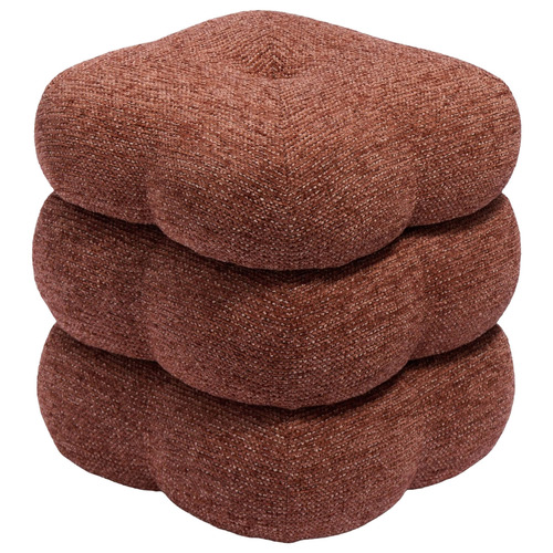 Zinnia Chenille Swivel Ottoman