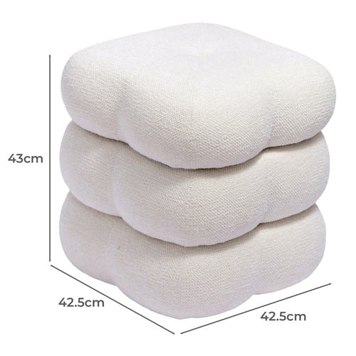 Zinnia Chenille Swivel Ottoman