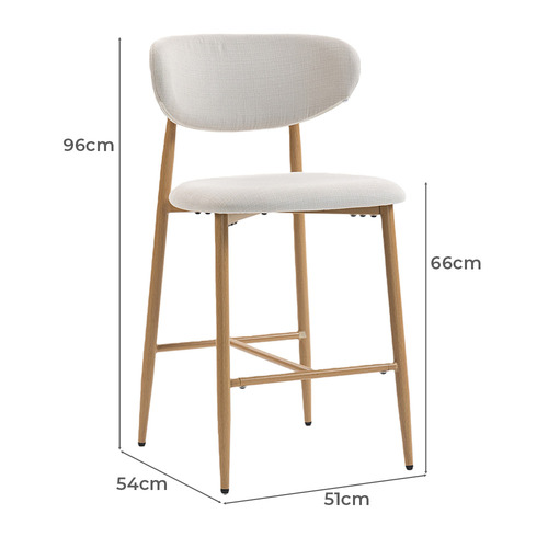 66cm Maudeline Upholstered Bar Stools
