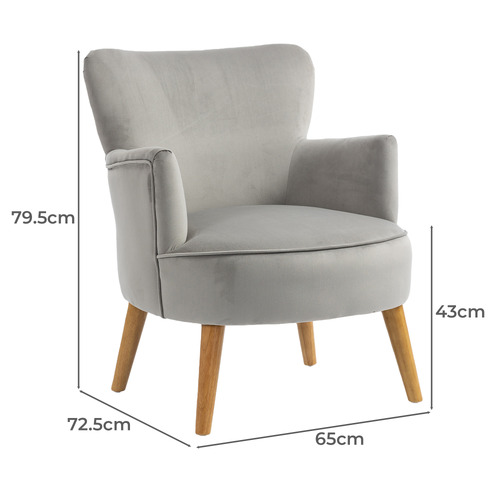 Caspian Velvet Accent Chair
