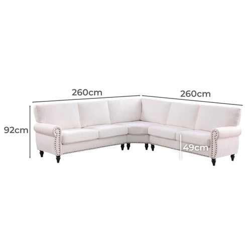 Thatcher 5 Seater Chenille Modular Sofa