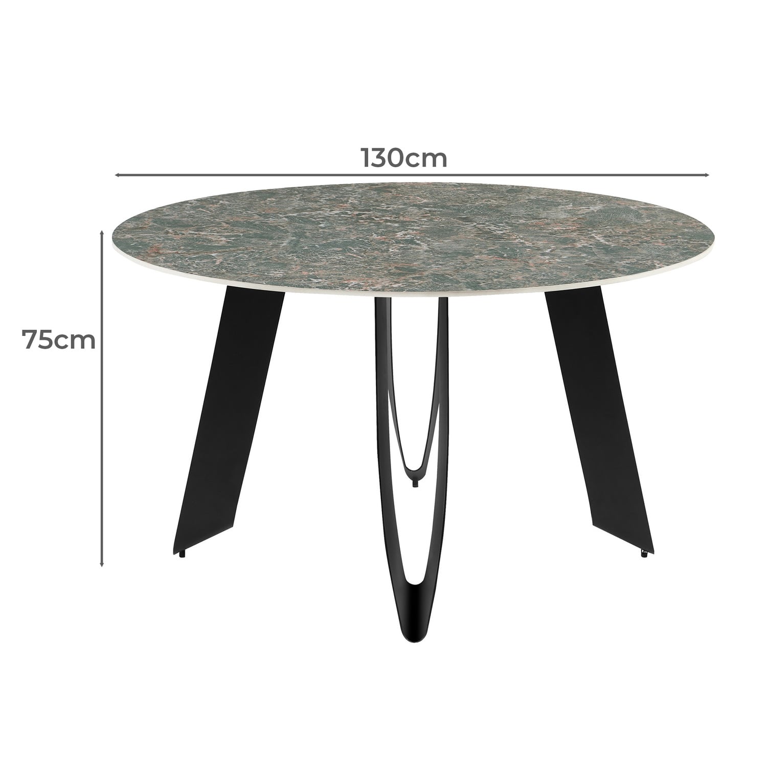 Brandon Marble-Look Dining Table