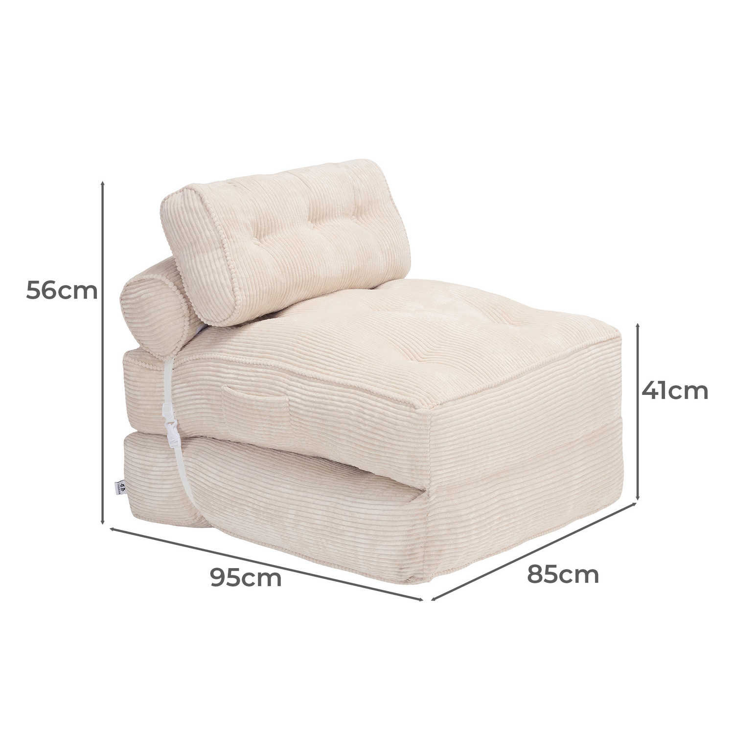 Cielo Single Corduroy Sofa Bed