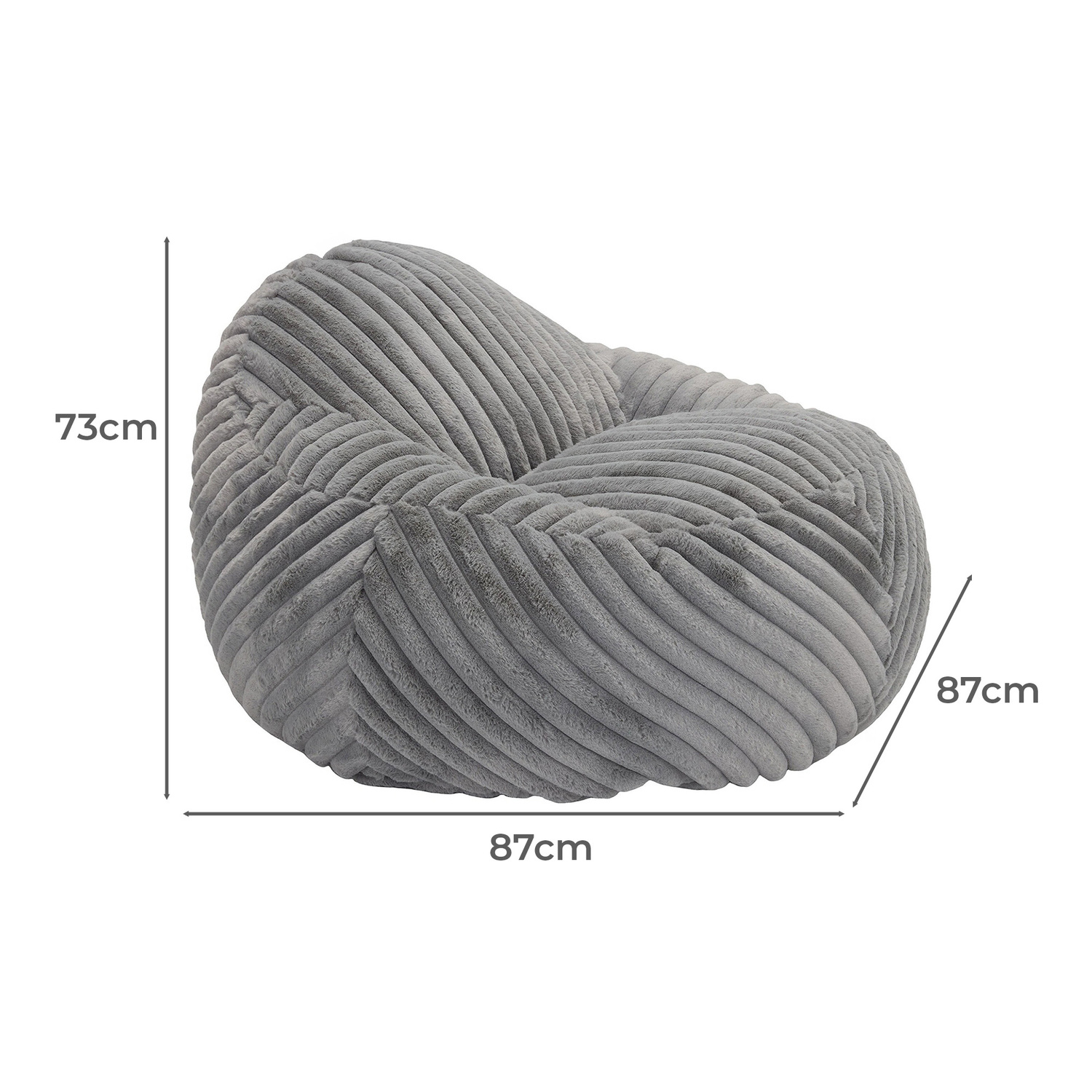 Blanche Faux Fur Lounge Chair