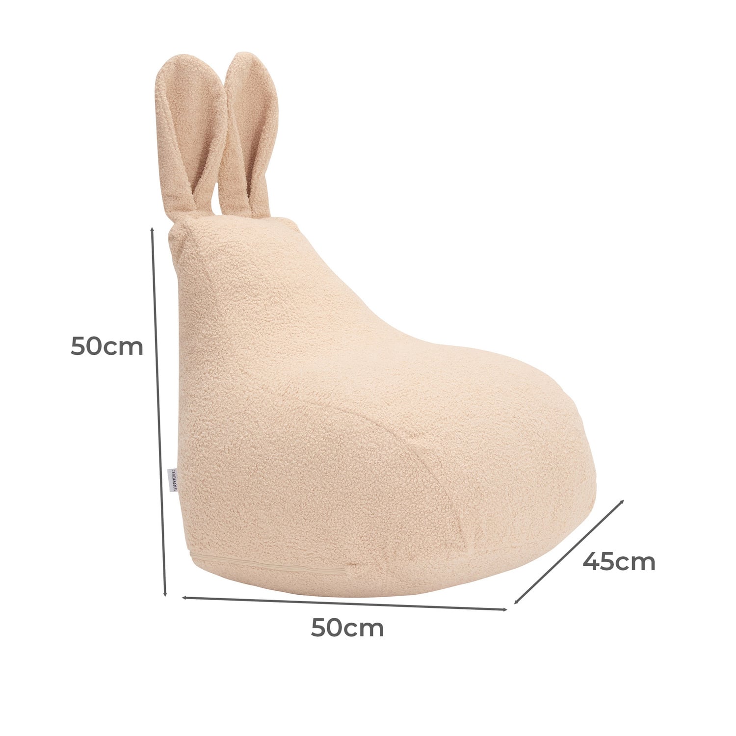 Flopsy Bunny Boucle Bean Bag Chair