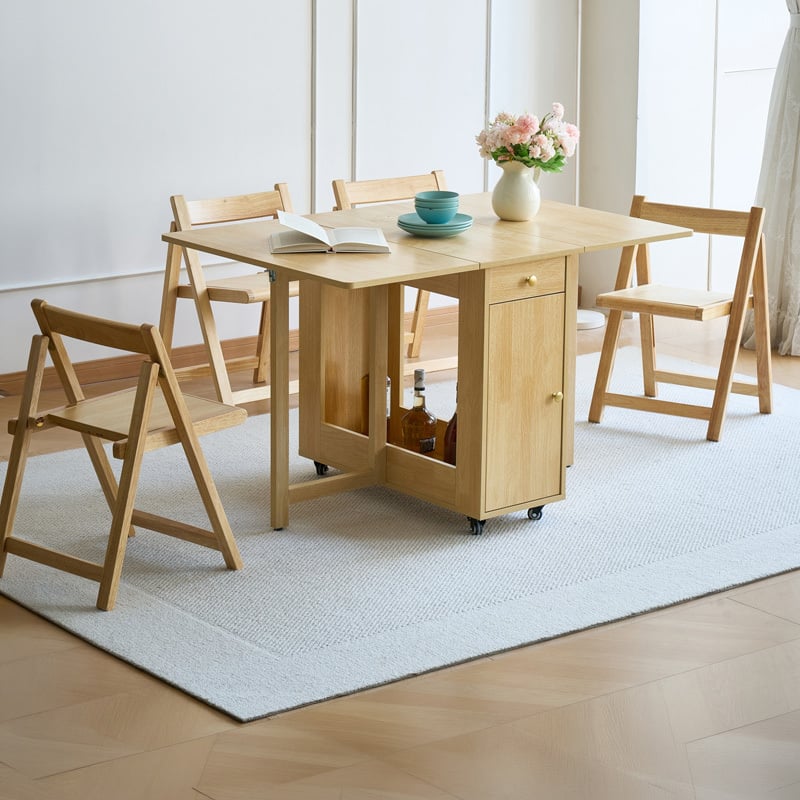Fenella 4 Seater Foldable Dining Table & Chair Set