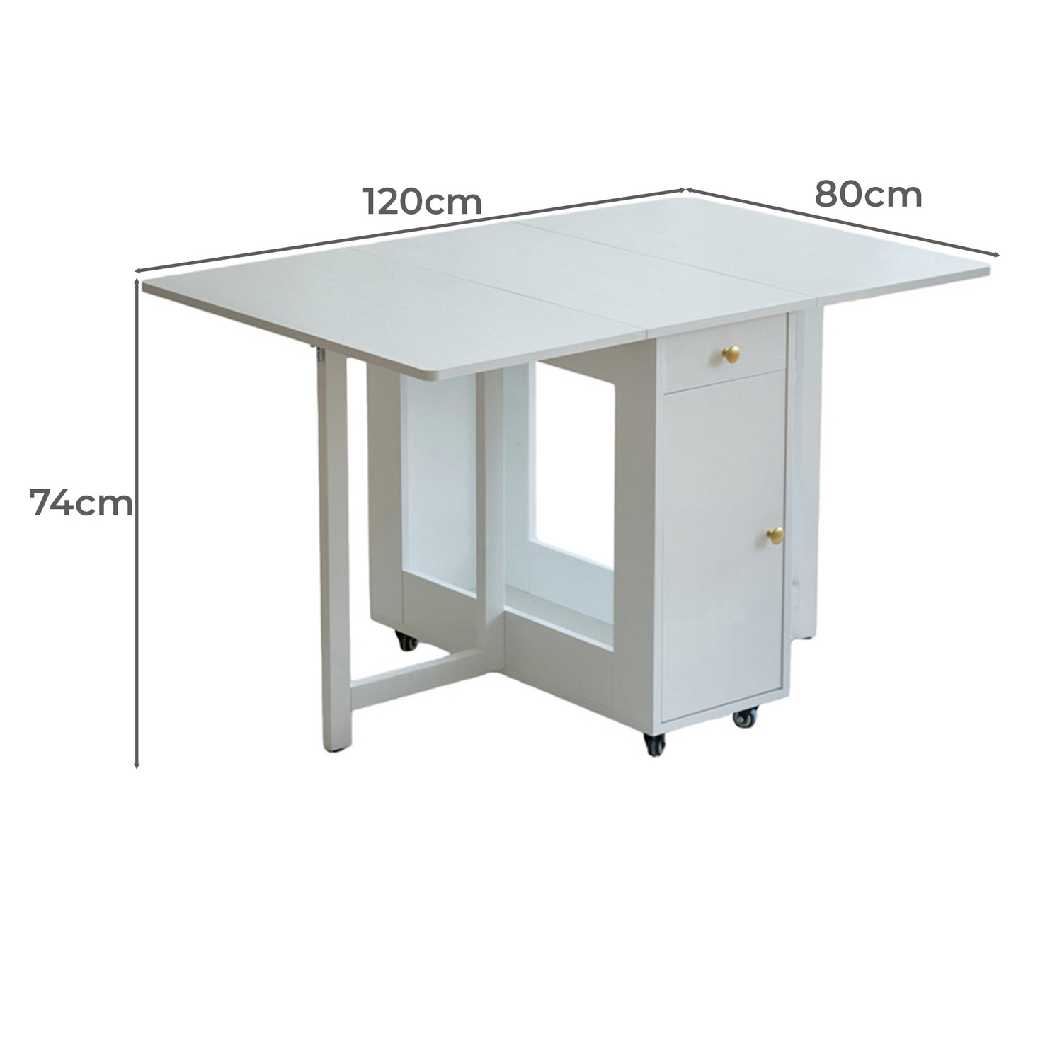 4 Seater Fenella Foldable Dining Table & Chair Set