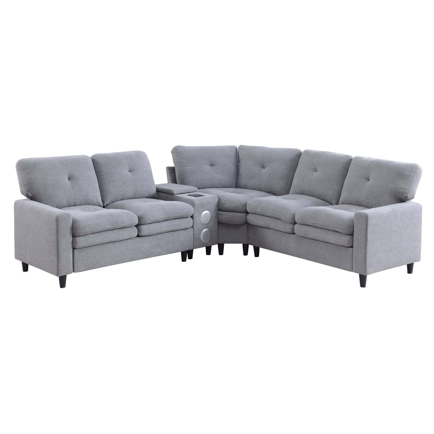 Wilmer 5 Seater Upholstered Modular Sofa